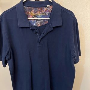 Robert Graham navy blue polo